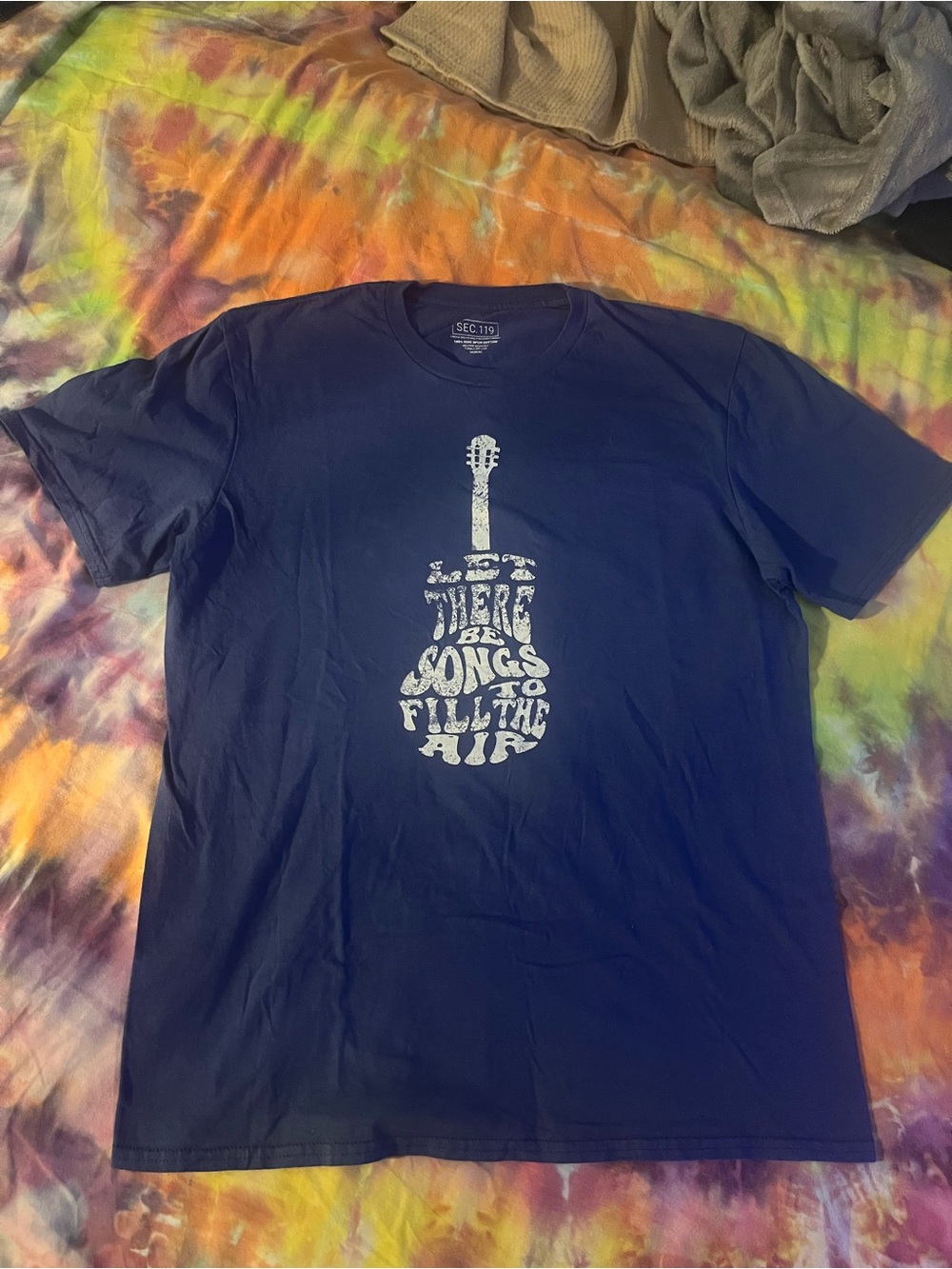New! Grateful Dead Sec119 Lyric Tee - 'Let There Be Songs'